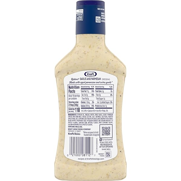 KRAFT DELUXE ROBUST GARLIC AND PARMESAN SALAD DRESSING (16 OZ BOTTLE)
