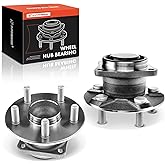 A-Premium 2 x Rear Wheel Bearing and Hub Assembly with 5-Lug Compatible with Toyota Corolla 2003-2008, Matrix 2003-2008, Celica 2000-2005 & Pontiac Vibe 2003-2008, FWD and with Non-ABS