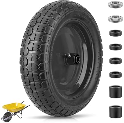 TICONN 4.80/4.00-8 Flat Free Tire 14.5" 1
