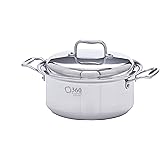 360 Stainless Steel Stock Pot with Lid, Handcrafted in the USA, Induction Cookware, Waterless Cookware, Dishwasher Safe, Oven
