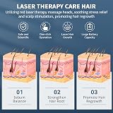 iKeener Red Blue Light Therapy Hair Growth Comb Portable Hair Loss Prevent view 5