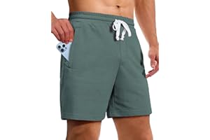 Pioneer Camp Sweat Shorts for Men 5 Inch Inseam Shorts Athletic Gym Workout Casual Cotton Shorts for Running Pajama Lounge
