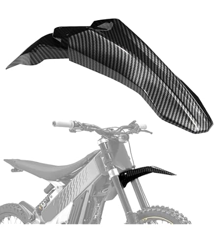 Compatible For Talaria, Sting, Pièces X3 Garde-boue Avant De Moto MX3 MX4 Enduro Motocross Pit Dirt Bike Garde-boue En Plastique Accessoires De Moto(Carbon Fiber