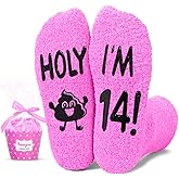 HAPPYPOP Birthday Gift Ideas for Teens - 13-19 Year Old Girls Holy Fuzzy Socks for Daughter