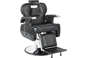 Hicomony Barber Chair Salon Chairs for Hair Stylist Heavy Duty Hydraulic Reclining for Salon Barbershop Hair Stylist Professional