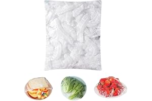 Homelove 50pcs Plastic Bowl Covers Food Cover Dish Covers, Reusable Elastic Stretch Fresh Keeping Bags, Kitchen Dining Plate Bread Proofing Food Storage Covers, Universal Kitchen Plastic Wrap