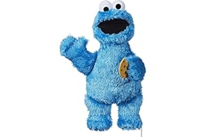Sesame Street Feed Me Cookie Monster Plush: Interactive 13 Inch Cookie Monster, Says Silly Phrases, Belly Laughs, Toy for Kids 18 Months Old and Up