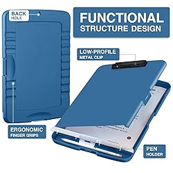 Sooez Clipboards with Storage, High Capacity Clip