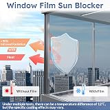 rabbitgoo Heat Reflective Window Film Privacy One Way Mirror 75x300cm view 2