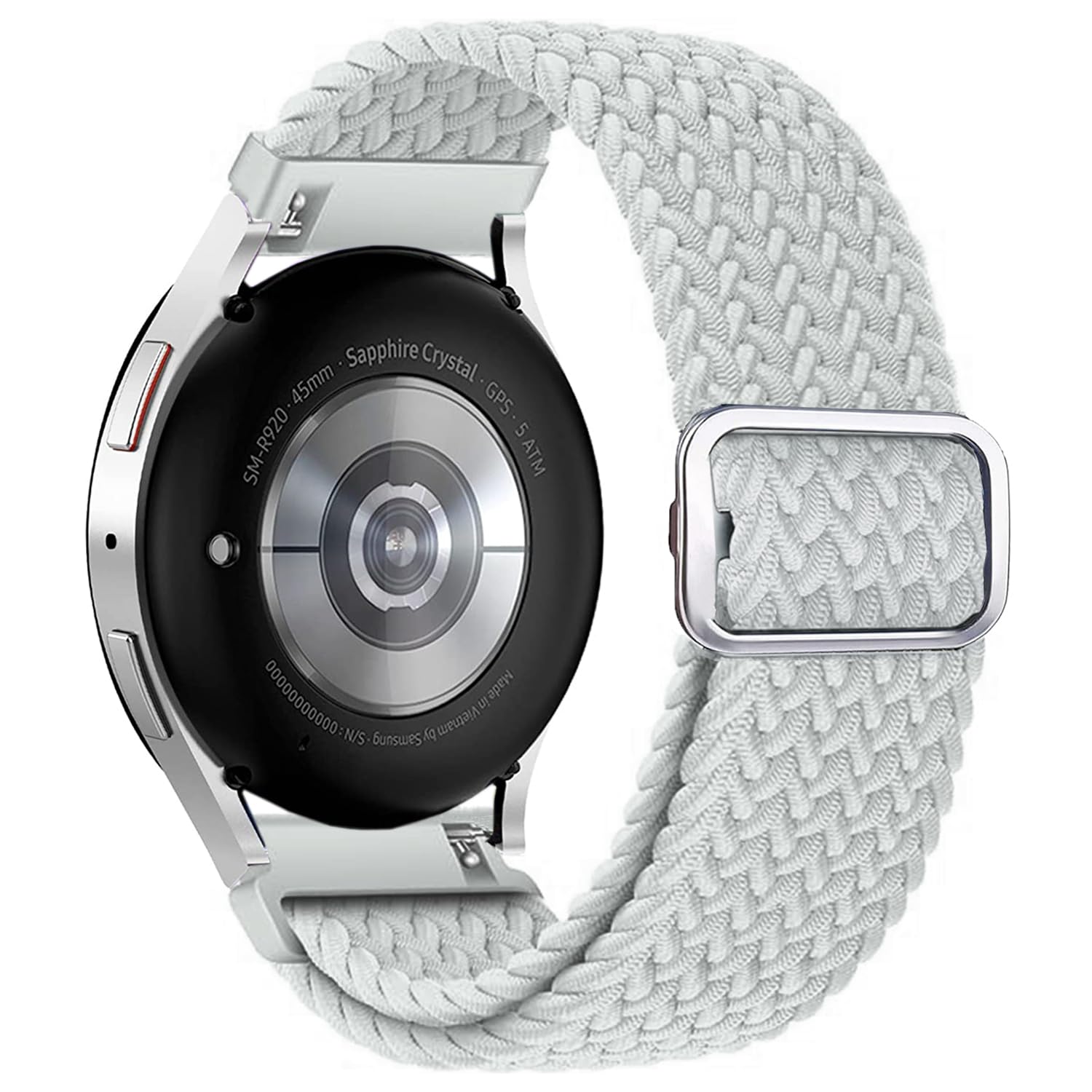 Issinlky nylon band for Galaxy Watch 7/FE/6/5/4 40mm 44mm, 20mm braided band for Galaxy Watch 6 Classic/Galaxy Watch 4 Classic/Watch 5 Pro/Watch 3 41mm/Active 2/Active 40MM/Galaxy Watch 42mm