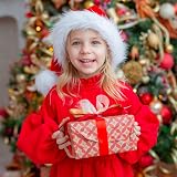 Ambandier Kids Santa Hat Soft Plush Velvet Christmas Xmas Holiday Party Hat view 4