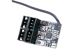 P.D Club DasMikro Nano V2 2.4Ghz 4CH AFHDS3 RC Receiver Compatible with Flysky Noble NB4,PL18,NB4 Pro (Standard Antenna)