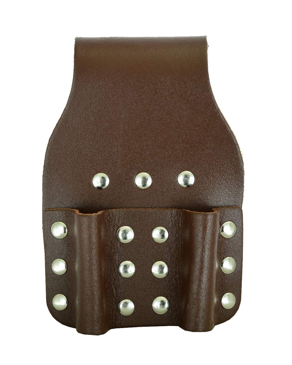 BBI Brown Heavy Duty Leather Double Tool Pouch Frogs Spanner Scaffolder Scaffolding Tool Work Belt Professional Quality