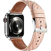 Leather Apple Watch Band Women, Slim Dressy Replacement Strap Compatible with Apple Watch Series 11-1 SE Ultra 3-1, 38mm 40mm 41mm 42mm 44mm 45mm 46mm 49mm