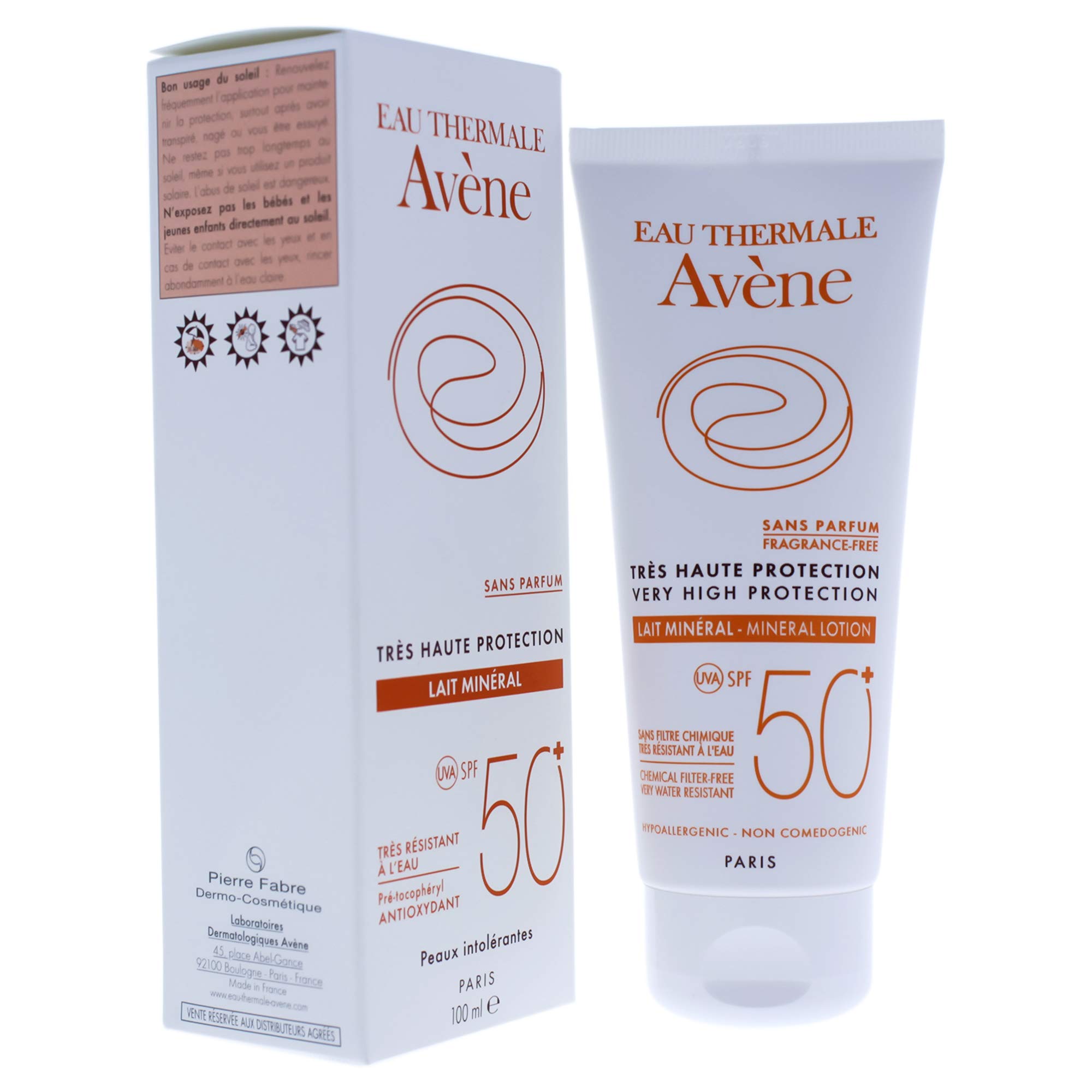 Very High Protection Spf 50+ Mineral Milk by Avene for Women - 3.4 oz Lotion