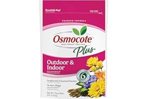 Osmocote Smart-Release Plant Food Plus Outdoor and Indoor, For Most Plant Types, In-Ground and Container Plants, Contains 11 Essential Nutrients, 8 lb.