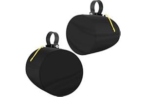 Yexcend 2 Packs Boat Speaker Cover, 600D Oxford Cloth Marine Wakeboard Tower Speaker Cover Waterproof, UV Resistant, Dustproof(H 9.5" x W 9.5" x D 11.4")