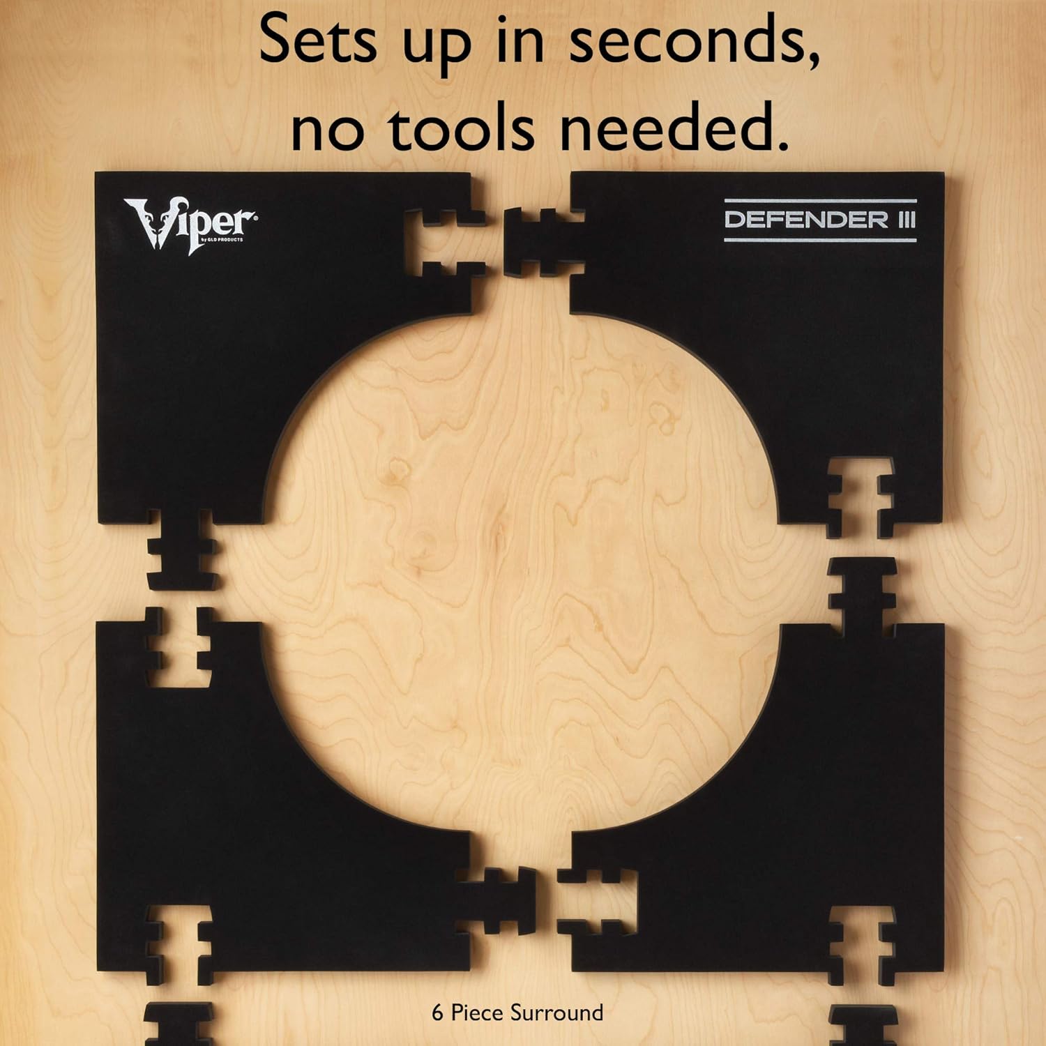 Viper Defender III Backboard & Sisal/Bristle Steel Tip Dartboard Bundle: Standard Set (Shot King Dartboard, Defender III Backboard, Edge Throw Line) : Sports & Outdoors