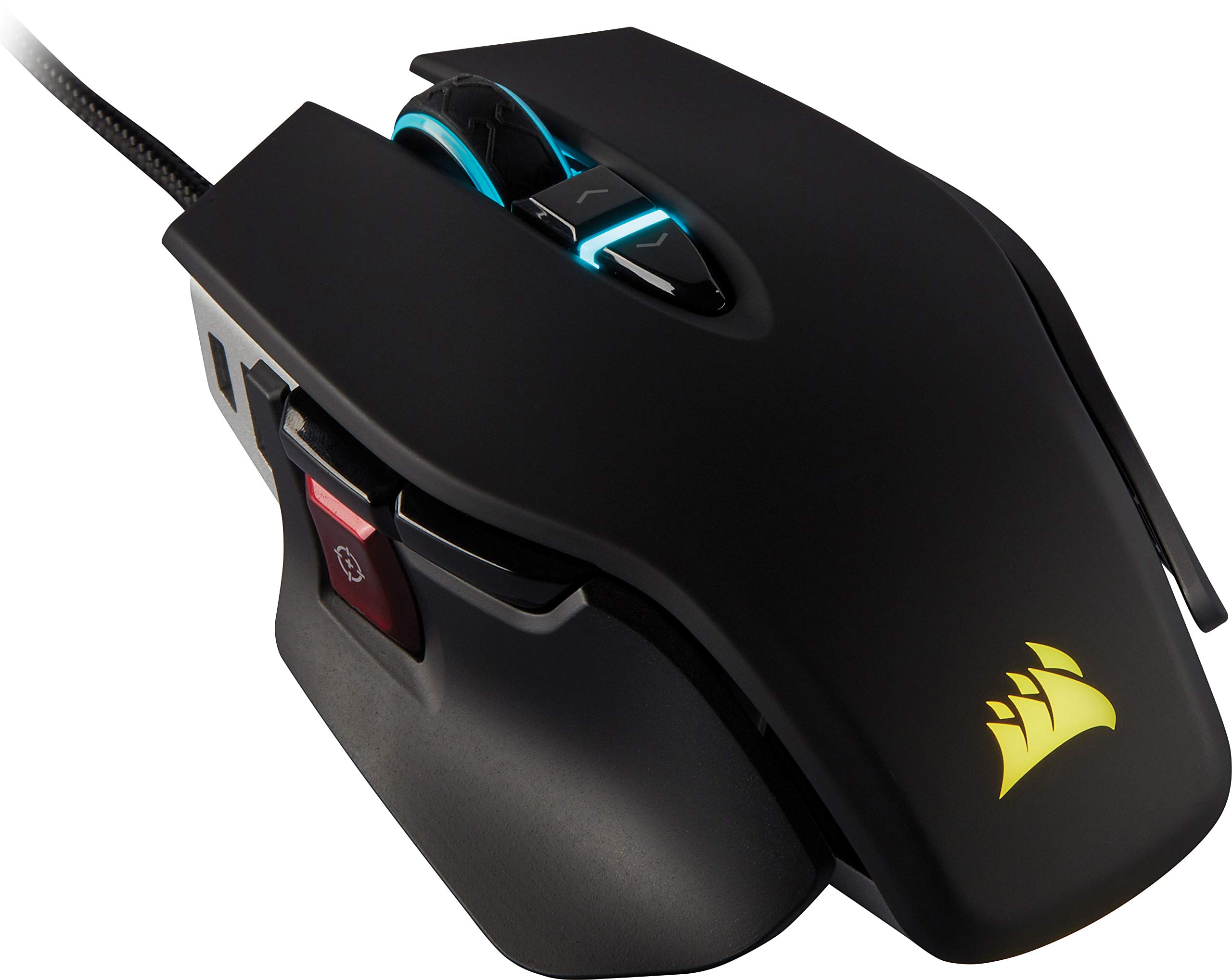 Corsair CH-9309011-EU M65 ELITE RGB Optisch Gaming Maus (RGB-LED-Hintergrundbeleuchtung, 18000 DPI) Schwarz