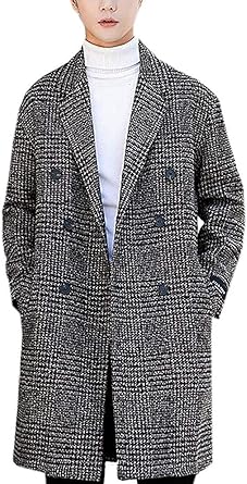 Veste longue pied de poule homme Clearance