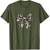 Camouflage Old Camo Bow Camo Coquette Bow for Women Girls T-Shirt