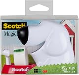 Scotch Dog Tape Dispenser with Scotch Magic Tape White 19 mm Wide view 5