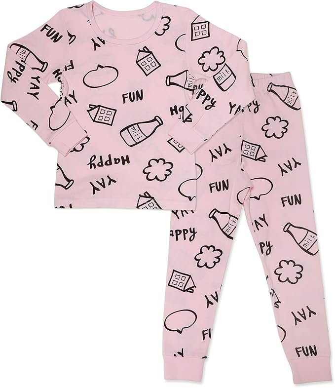 MiNiK Chicas ropa de dormir pijamas de algodón - manga larga: Amazon.es: Ropa y accesorios