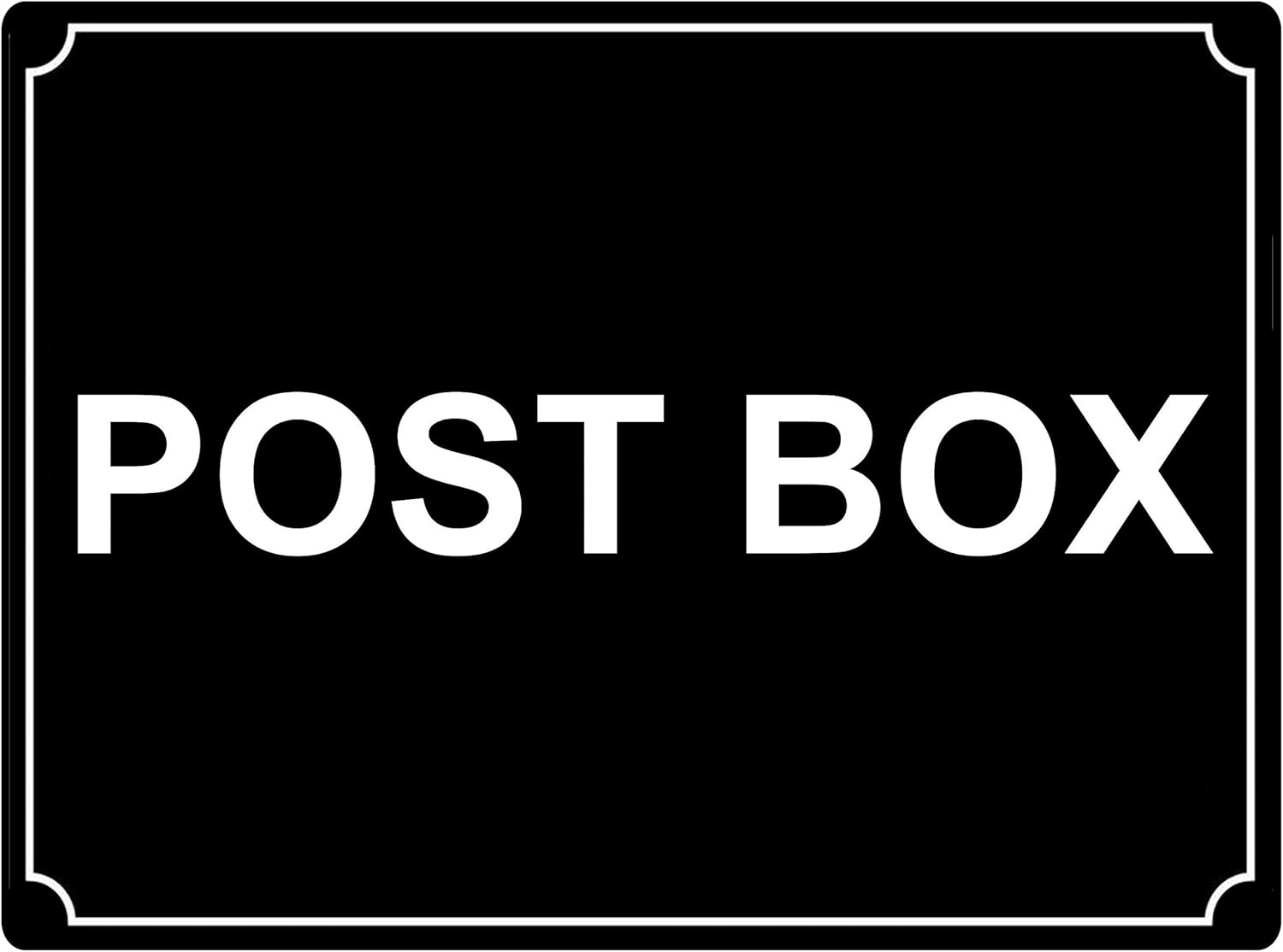 In Stock 506 Post Box Metal Aluminium Plaque Sign For Front Door House Office Gate Letter Box 5x7 Inches Black Save Up To 80 Www Jungundgrau De