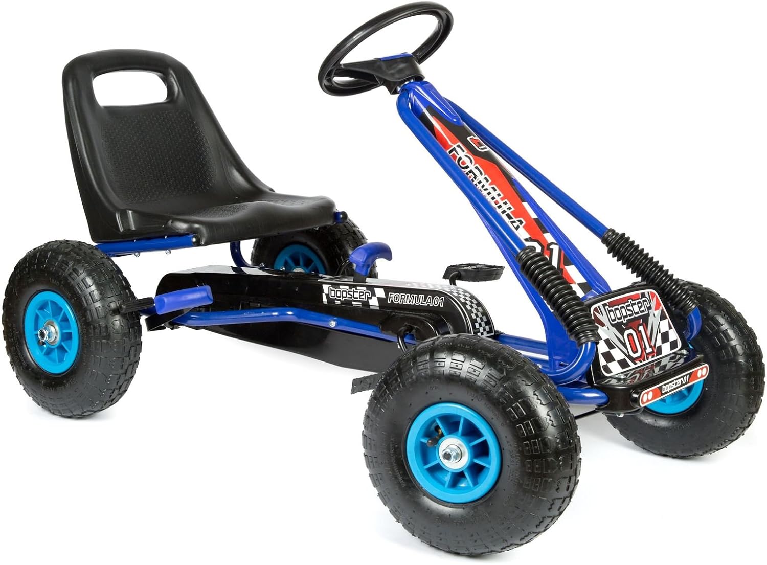 bopster Karting GoKart à pédales d’extérieur avec roues gonflables