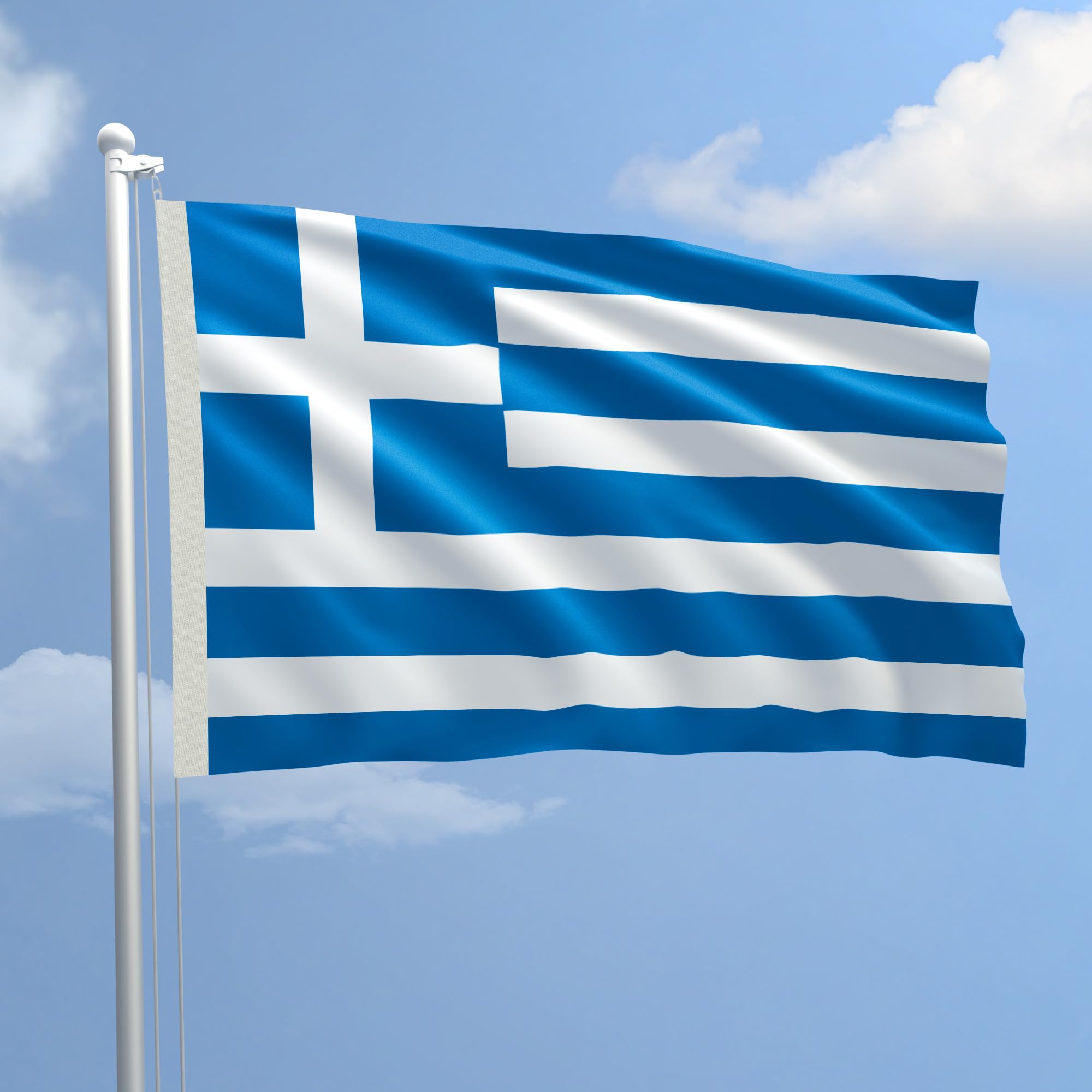 AL PRODUCTION Flag Greece in Nautical Fabric 70 x 100 – To Production
