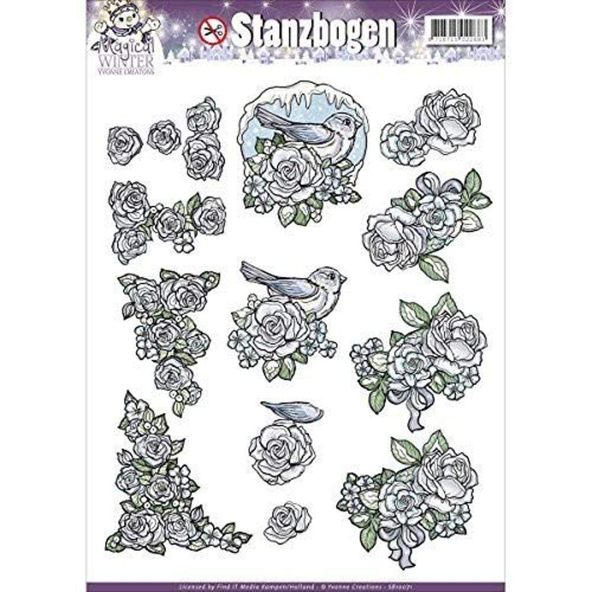 Find It Trading Yvonne Creations Magical Winter Punchout, Acrylic, Multicolour, 29.84x20.77x0.12 cm