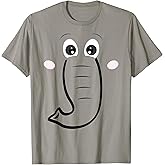 Elephant Face, Cartoon Style, Easy Halloween Costume T-Shirt