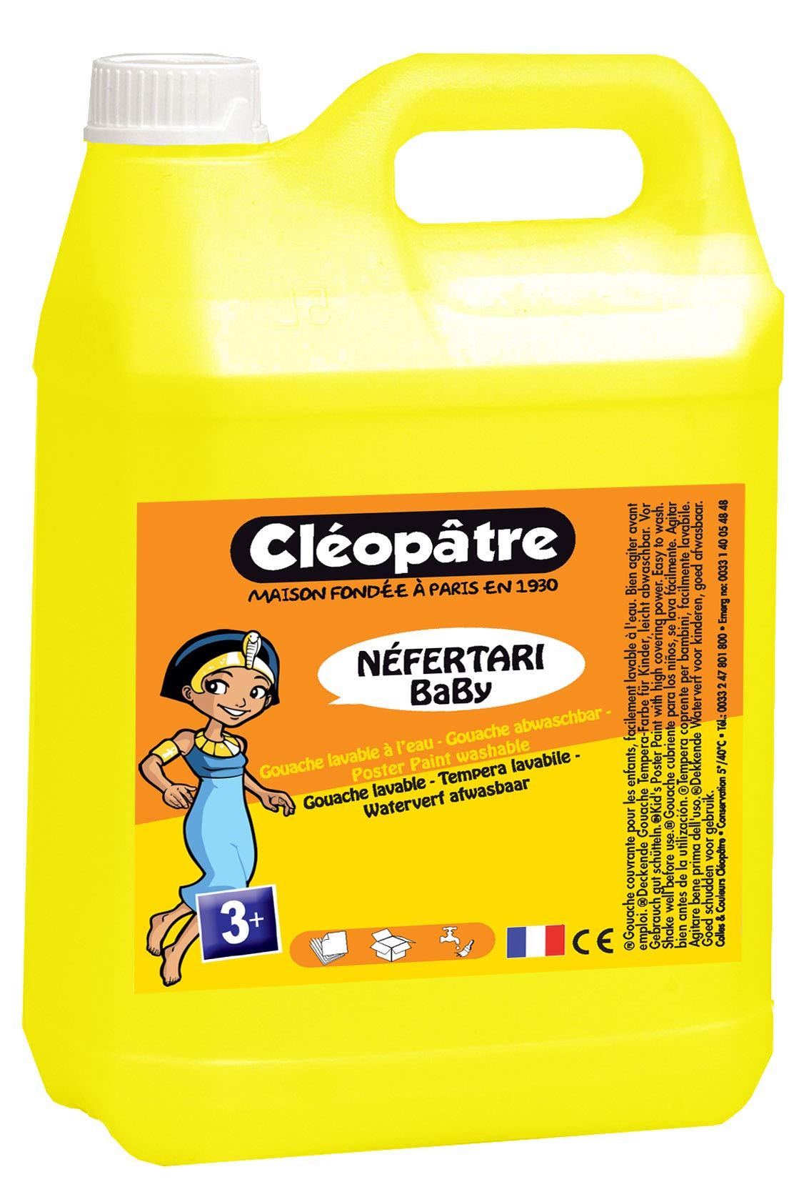 Cléopâtre Colours, Jaune Primaire, 1 stück (1er Pack)
