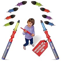 4 Year Old Boy Gifts Geospace Hand Held Push Powered Pump Rocket JR ...