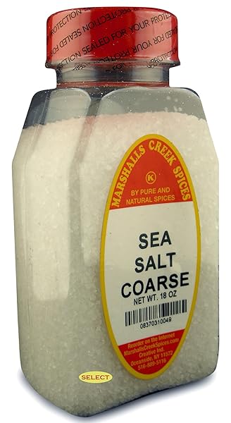 MARSHALLS CREEK SPICES, SELECT SEA SALT COARSE 18 OUNCES