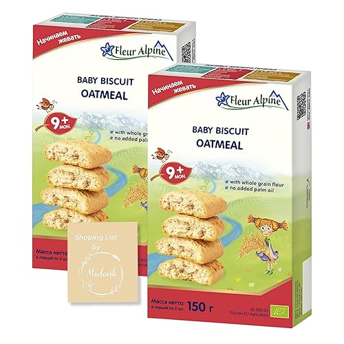 Baby Cookies with Juice, No additives, Non GMO, 6+ months TWO PACK