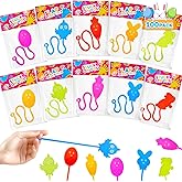 Bulk Easter Sticky Hands Toys for Kids,100 Pack Easter Party Favors for Toddlers,Non Candy Basket Goodie Gift Bag Stuffers,Easter Egg Pinata Fillers Classroom Games Activities Prizes for Boys Girls