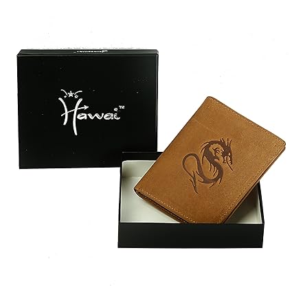 Hawai Zodiac Genuine Leather Wallet Combo Pack of Wallet and Card Holder