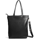 HOXIS Women's Vertical Tote Bag with Removable Shoulder Strap Vegan Leather Shoulder Handbag Satchel Bag | Vertical, Removable Shoulder Strap