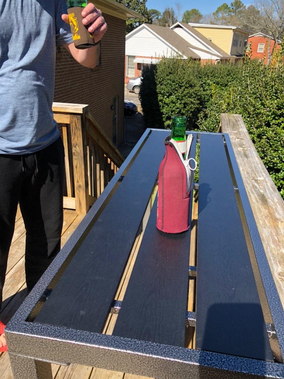 11/mo Finance Mr IRONSTONE Outdoor Bar Table 46.5” Pub Height Dining Table Bistro Patio Table