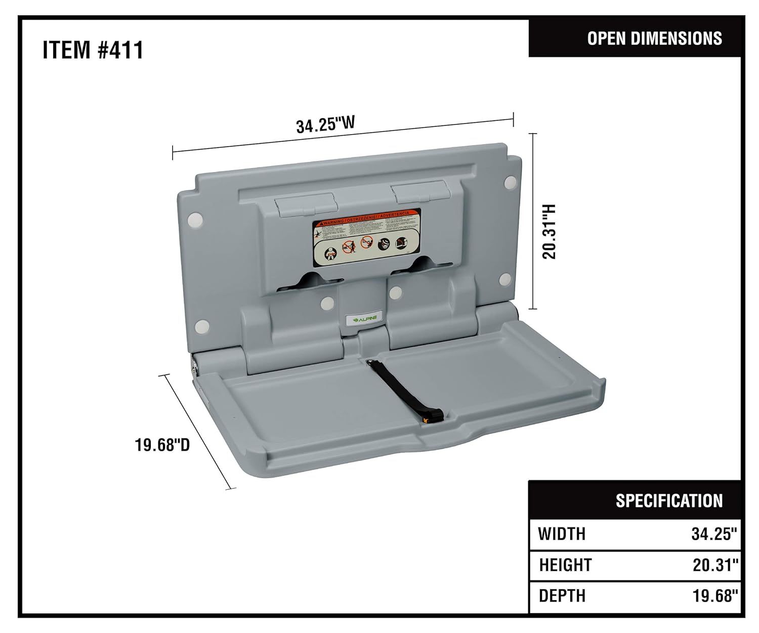 alpine baby changing station