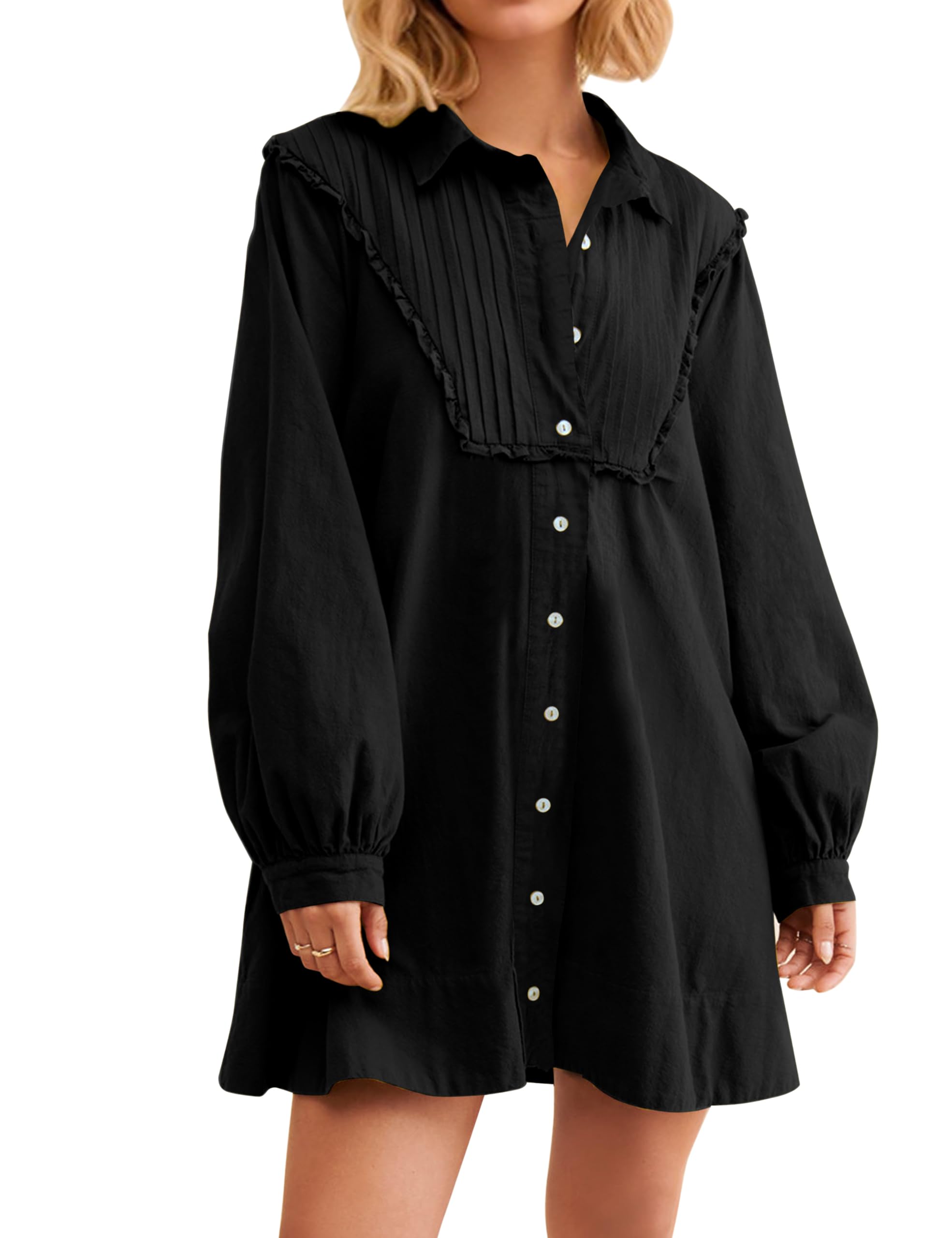 Lapel Collar Work Dress JOAU Women's Corduroy Button Down Mini Dress With Belt - Lapel Collar Long Sleeve Tunic For Fall & Winter Casual Or Work Shirt Style Dress Lapel Collar Work Dress JOAU Women's Corduroy Button Down Mini Dress With Belt - Lapel Collar Long Sleeve Tunic For Fall & Winter Casual Or Work Shirt Style Dress
