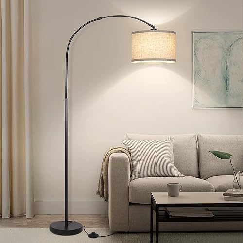 Arc Floor Lamps for Living Room, Modern Standing Lamp with