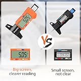 Preciva 2pcs Tyre Tread Depth Gauge 0-25.4mm Digital Large LCD UK view 2