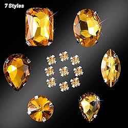 156 Pieces Sew on Rhinestones Claw Flatback Crystal
