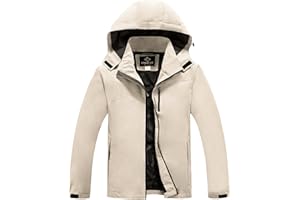 CorBuyit Lightweight Waterproof Jackets with Detachable Hood for Men
