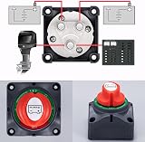 Spurtar Battery Isolator Switch 12-48V Dual Battery Disconnect 200A 1000A view 6