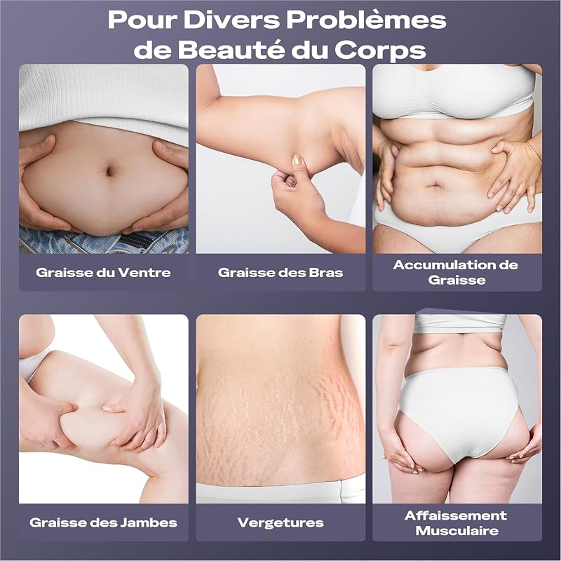 Masseur Anti Cellulite Électriques Appareil Massage, 4 Têtes De Massage, Sans Fil, Lifte, Raffermit Et Masse, Pour Le Ventre, La Taille, Les Bras, Les Jambes Et Les Hanches - Or Rose