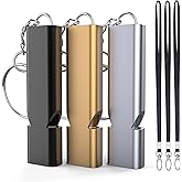 Braylin 3-Pack Emergency Whistles with Lanyard, Referee Whistle, Sports Whistles, Safety Whistle, Survival Whistle, Loudly Sh