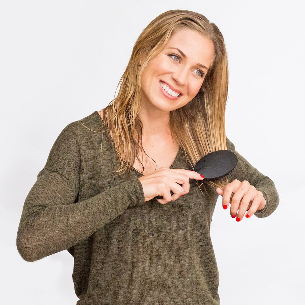 Revlon Detangle & Smooth Black Cushion Hair Brush : Beauty